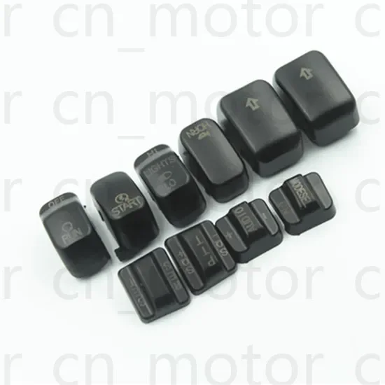 Motorcycle Black Hand Controls Switch Housing Buttons Cap For Harley Dyna Fatboy Electra Glide	Night Train