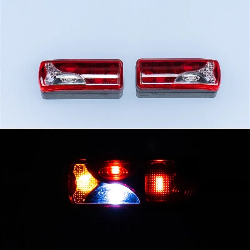 1 Pair Simulation Plastic Taillight Lamp Sheet for 1/14 Tamiya RC Truck Trailer Tipper MAN TGS TGX Car Diy Parts