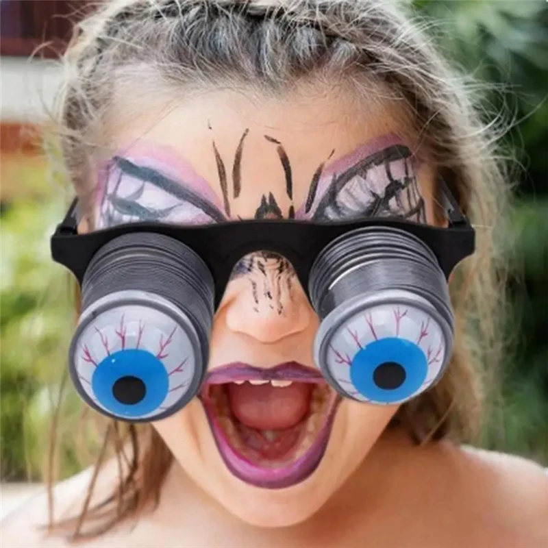 N03R-Halloween Popping Eyes Dropping Óculos de globo ocular Horror Masquerade Óculos de olhos assustadores Prank Piada