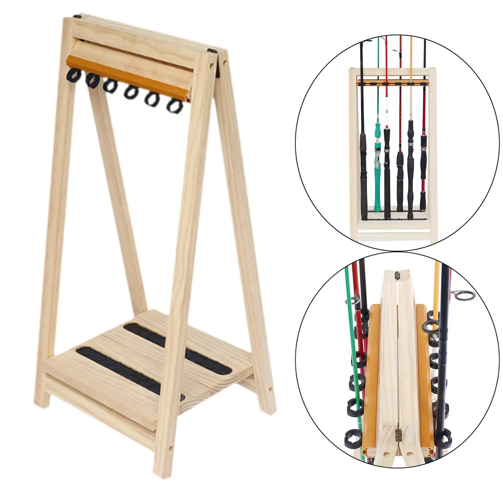 

Fishing Rod Holder Gift for Husband Practical Multipurpose Fishing Rod Rack