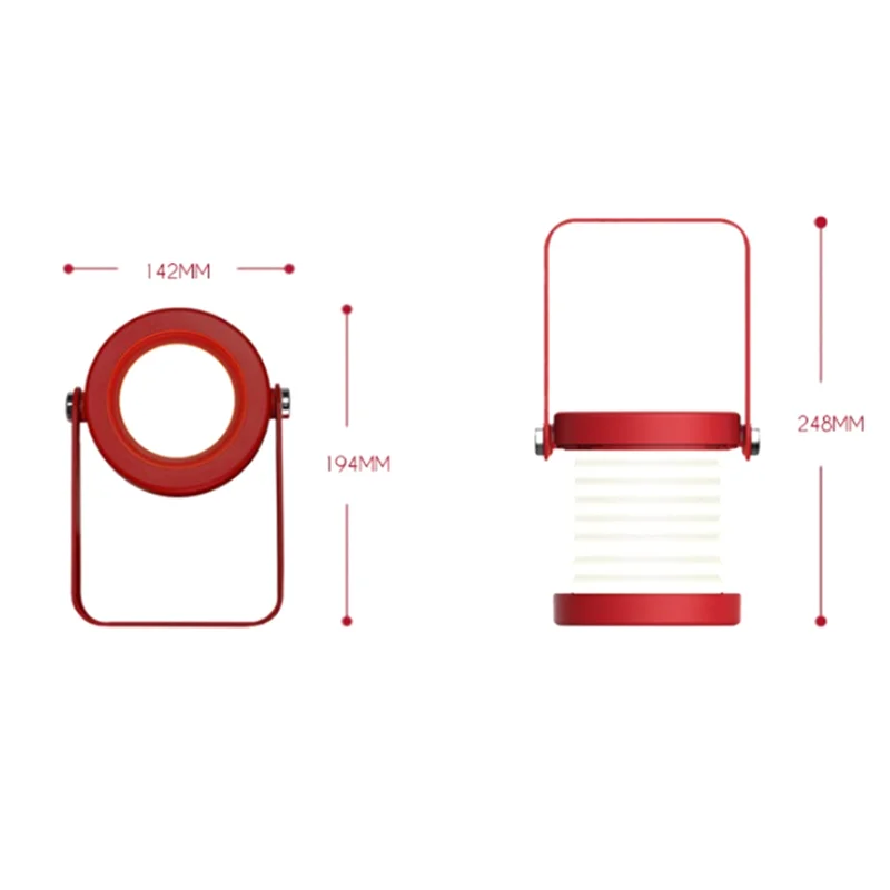 Luz LED nocturna táctil plegable, luz nocturna LED de lectura regulable, recargable por USB para niños, regalo, mesita de noche y dormitorio