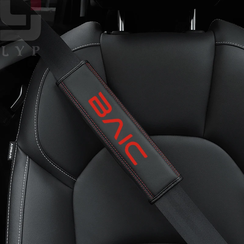 1pcs Car Seat Belt Cover Shoulder Strap Pad Auto Accessories  BAIC Senova X25, X35, X55, X65, Pekín BJ20, EV2, EV5, BJ40, EC3, E