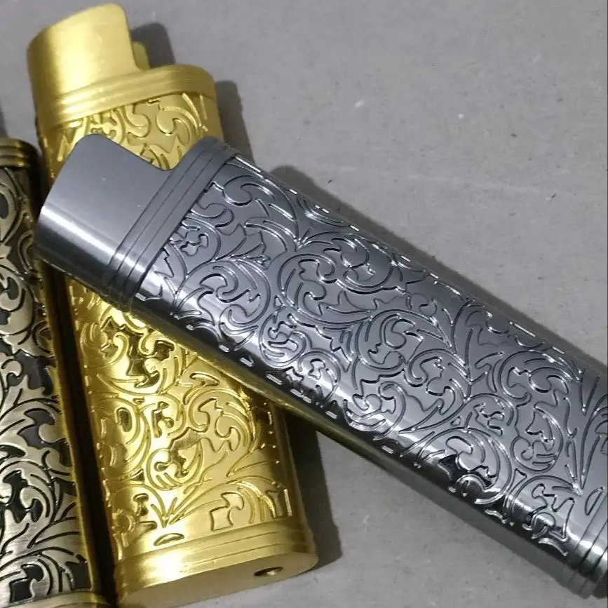 DOLPHIN Zinc Alloy Exquisite Pattern Metal Case for Cricket ED1 Large Lighter Decorative Case