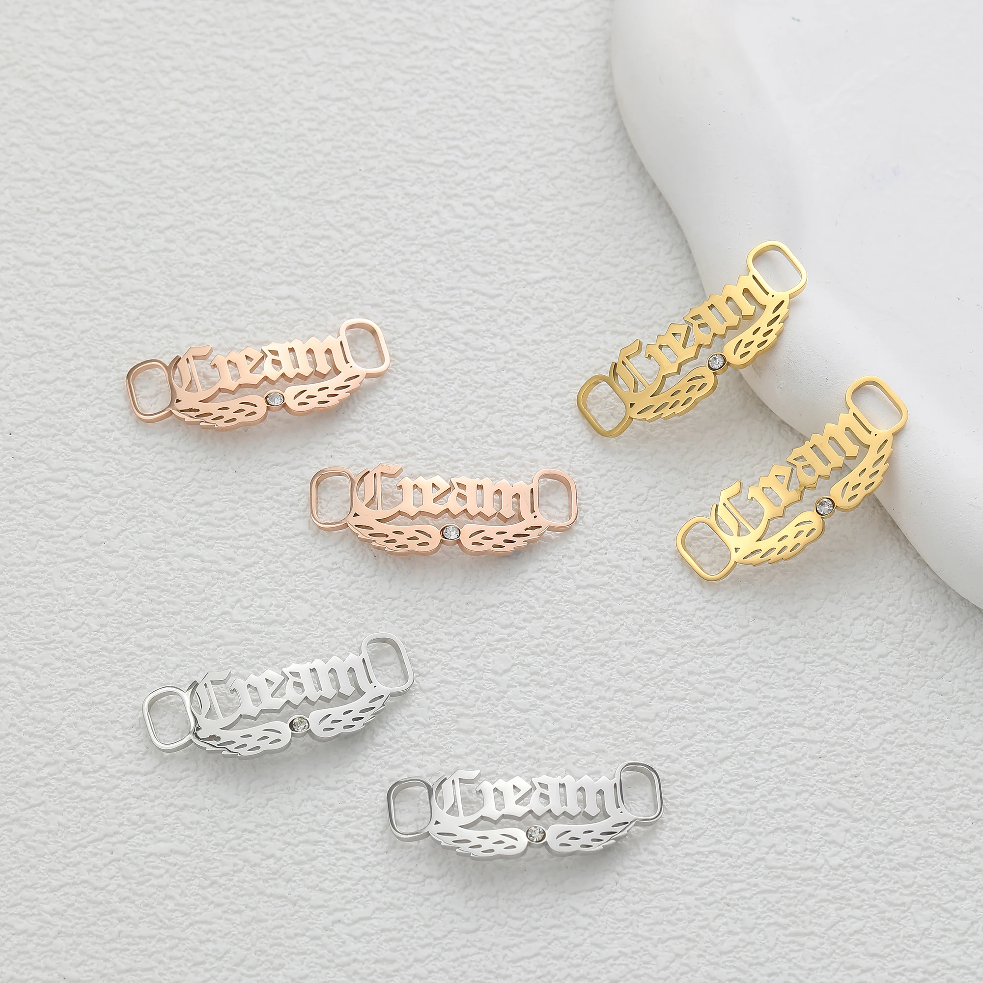 Custom Name Shoe Buckle Customized Sneakers Tag For Women Men Stainless Steel Personalized Shoes Buckle Birthday Jewelry Gift