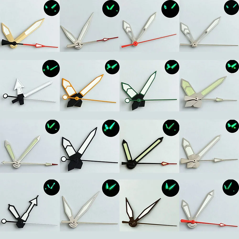 Watch accessories watch pointer NH35 NH36 hands green super luminous suitable for NH35 NH36 NH38 NH70 NH72movement