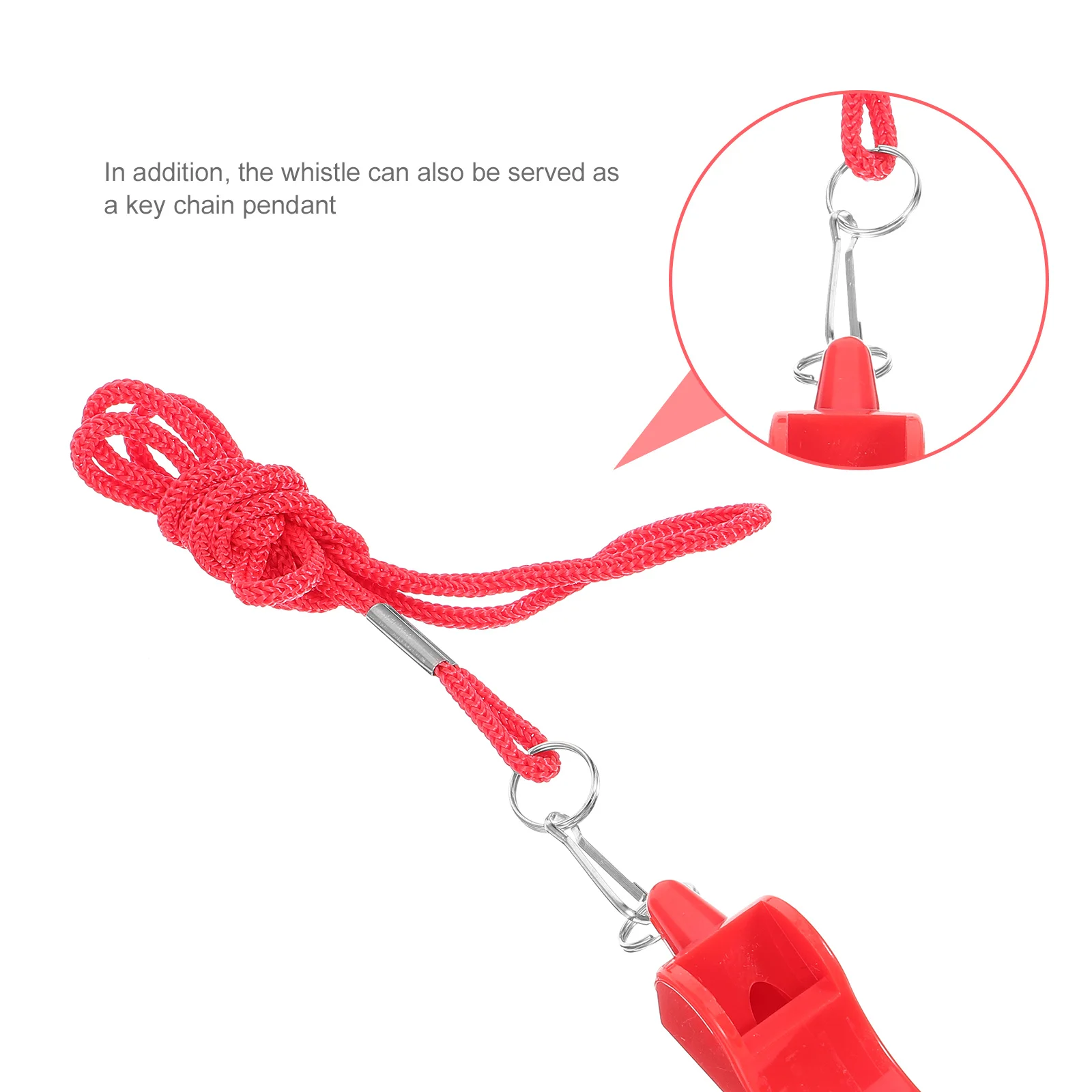 

3Pcs Emergency Whistle Small Durable Loud Survival Whistle Portable Referee Safety Outdoor Keychain Teacher Pendant