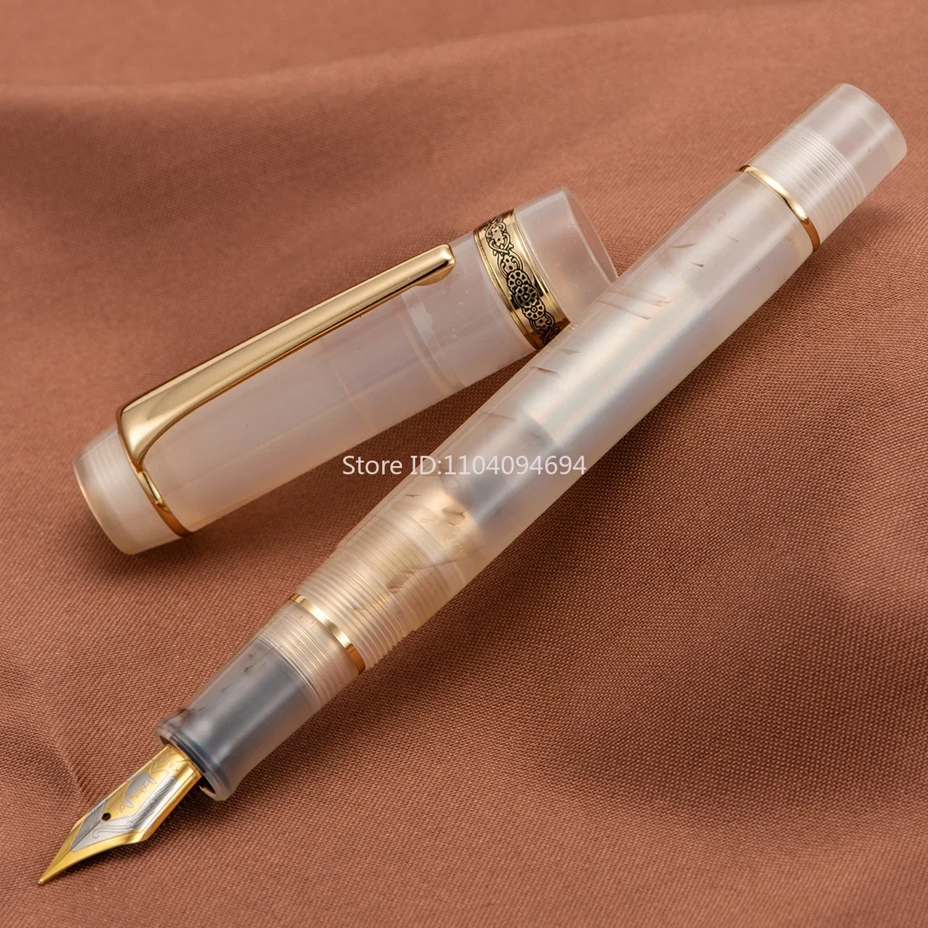 

Kaigelu 316A Acrylic Fountain Pen Beautiful Transparent Brown Patterns Iridium EF/F/M Nib Pen Writing Office Business Ink Pen