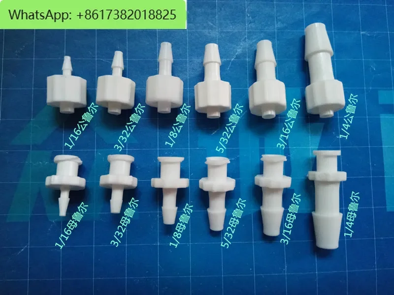 20Pcs   White connector male and female Ruhr head color Ruhr connector transparent