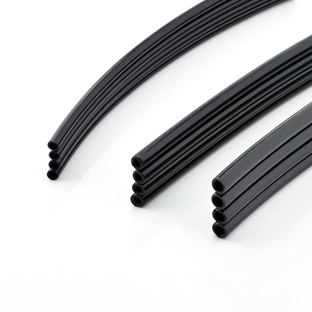 1 Meter 4Lines Ink Tube 4 Ways Solvent Ink Tube for Inkjet Printer UV Flatbed Printer Ink System Spare Parts Black Ink Pipe Hose