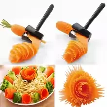 

Creative Flower Spiral Cutting Tool Multi-function Kitchen Vegetable Slicer Peeler Fruits Pattern Carving Curling Paring Tool
