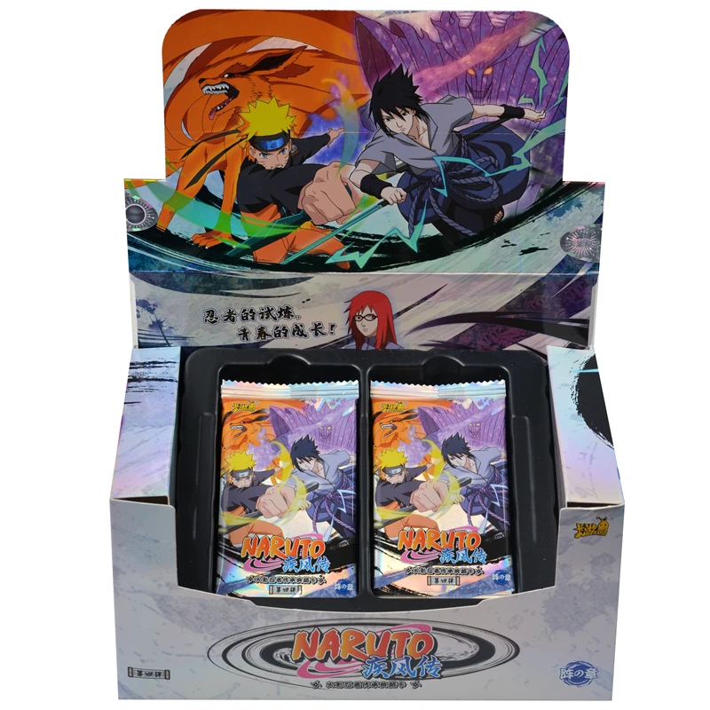 Original KAYOU Anime Naruto Cards Chapter Of The Array Box Added SE Ninja World Collection Cards Toys For Children  Birthday Gif