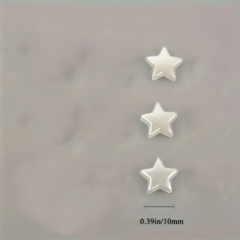 10mm 210pcs White Star Acrylic Loose Spacer Beads for Jewelry Making DIY Bracelet Necklace Accessories image 3