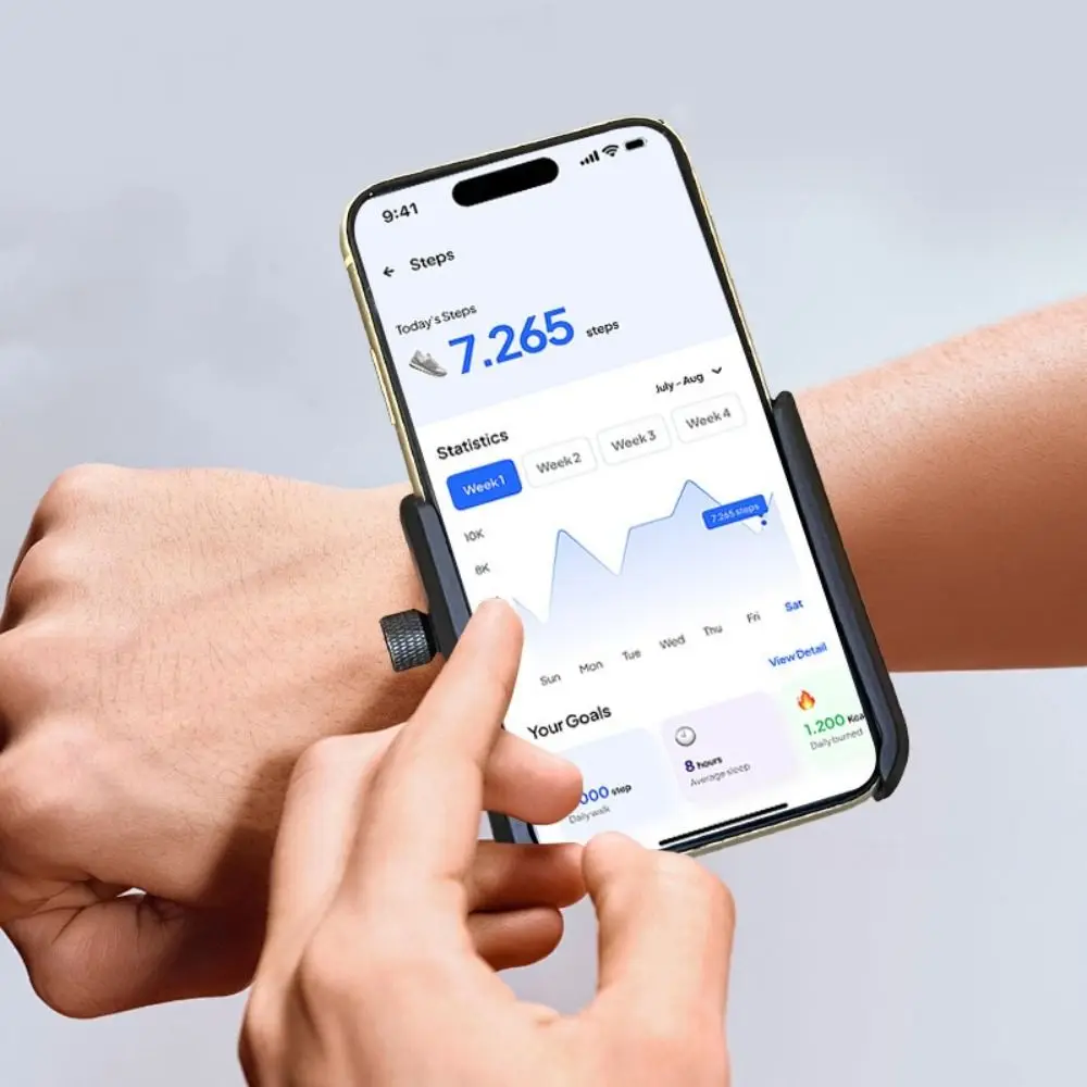 

Rotating Armbands Phone Holder Wrist Pouch Adjustable Running Phone Bag Hands Free Lightweight Wrist Mobile Holder