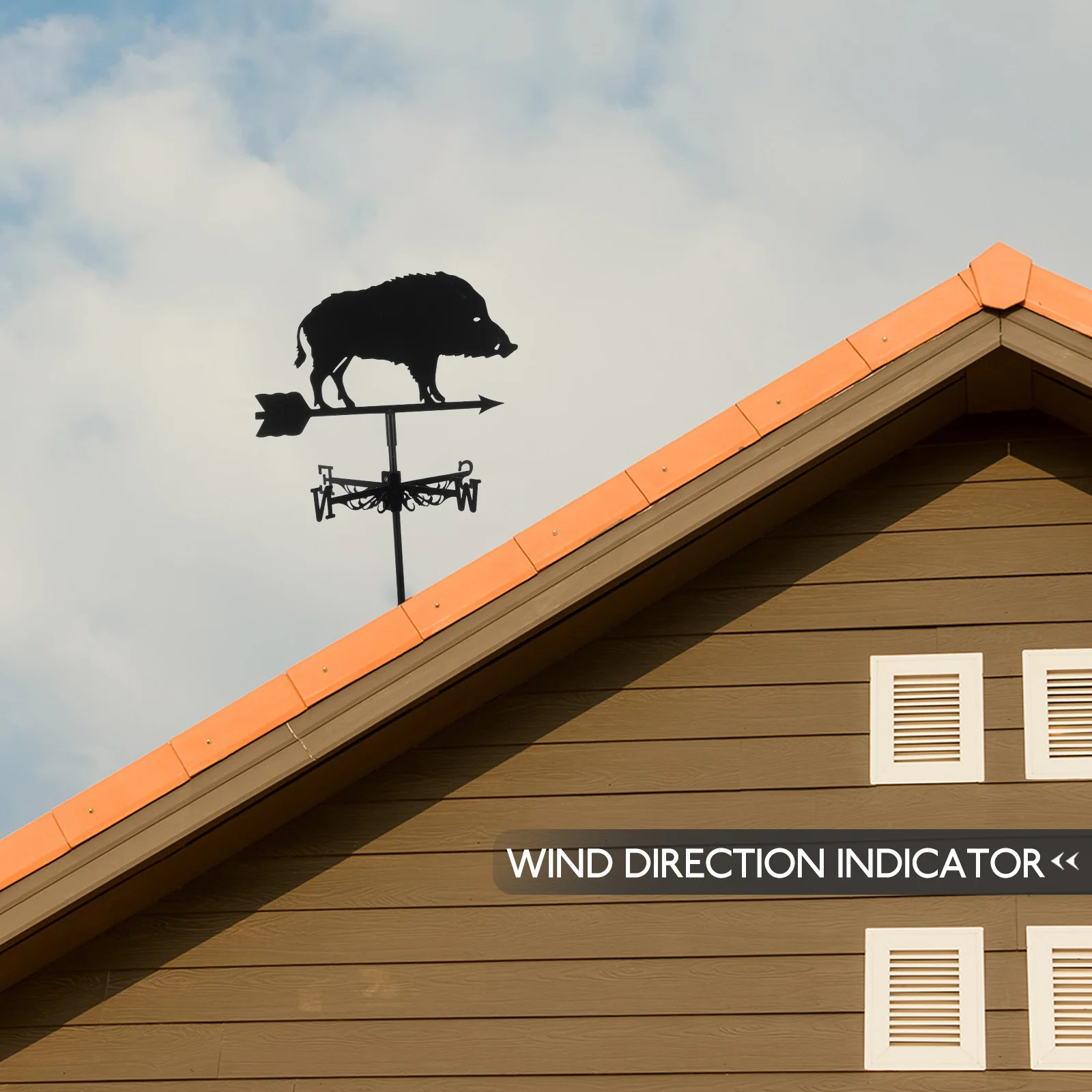 

Vintage Metal Wind Vane Durable Weatherproof Garden Decoration Iron Weathervane For Yard Lawn Outdoor Patio Decorative Wind