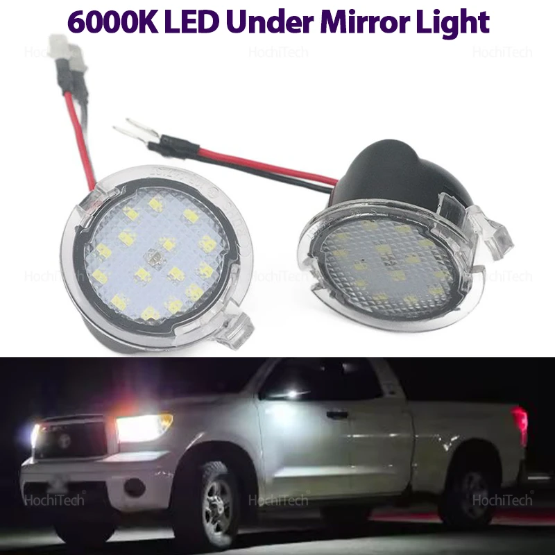 

12V White Under Side Mirror Puddle Lights for Ford F150 F-150 Raptor Edge Explorer Flex Fusion for Lincoln Navigator Mark LT MKX