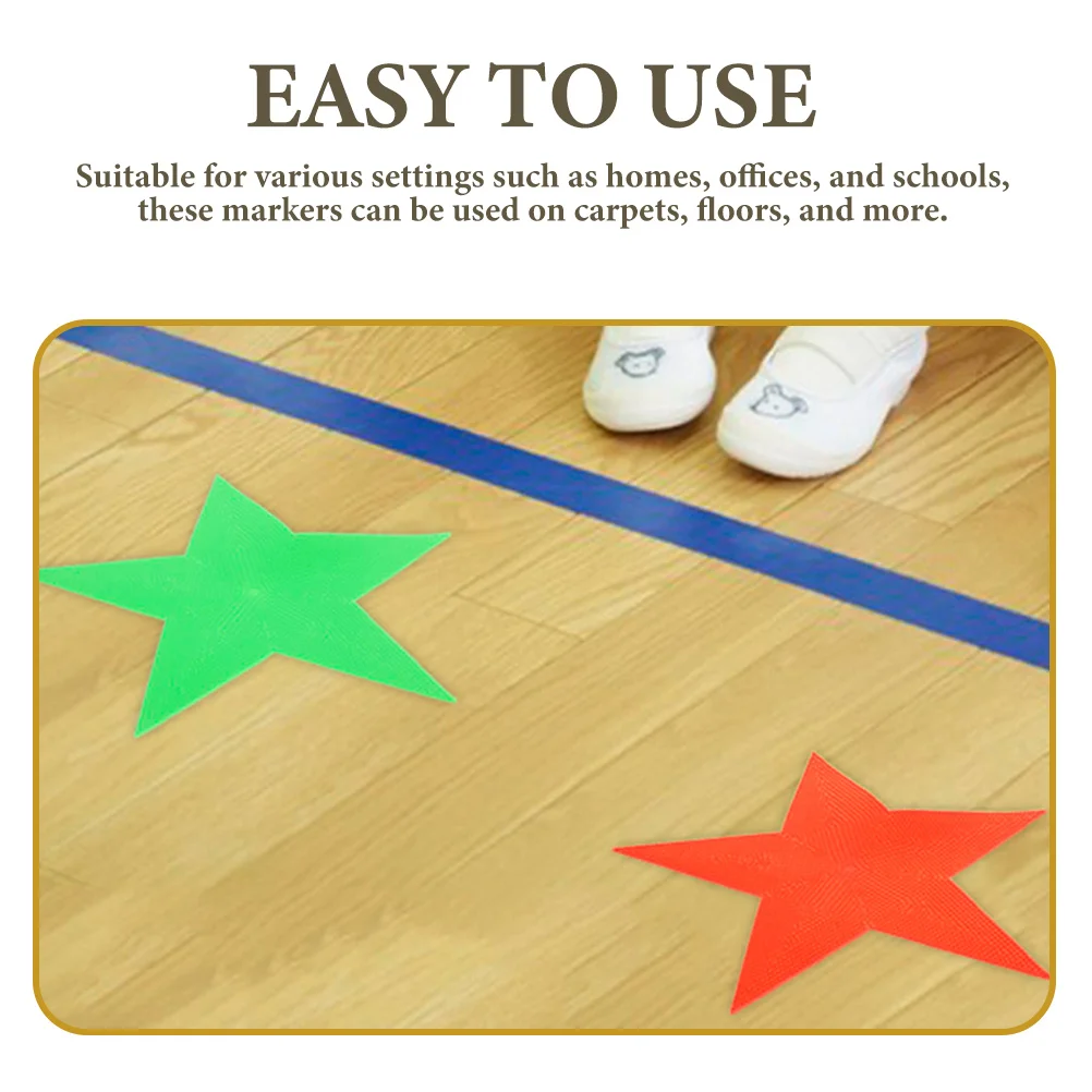 3 Pcs Star Shape Outdoor Arrow Mark Area Rugs 2400X2400X020CM Pvc Carpet Marker