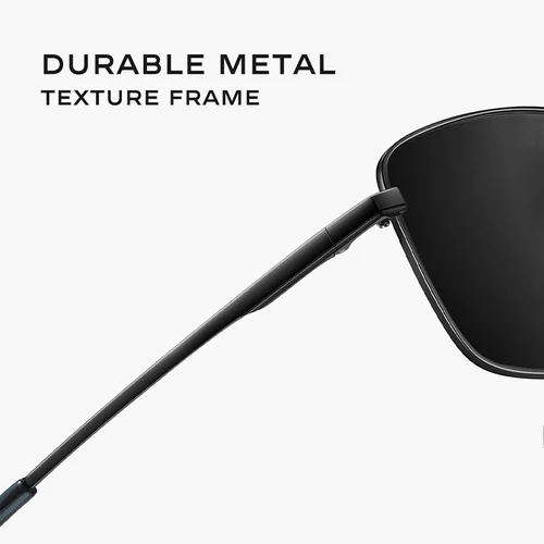 Imagen 2 del producto CAPONI-gafas de sol de aleación para hombre, lentes fotocromáticas polarizadas para conducir al aire libre, UV400, antideslumbrantes, clásicas, BS8086