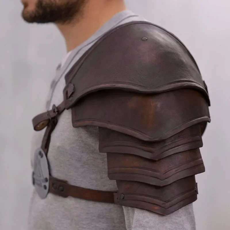 Аксессуар для косплея в средневековом стиле, винтажный Готический аксессуар, стандарт Spaulder Pauldrons, рыцарь викингов, Гладиатор, Броня на плечо