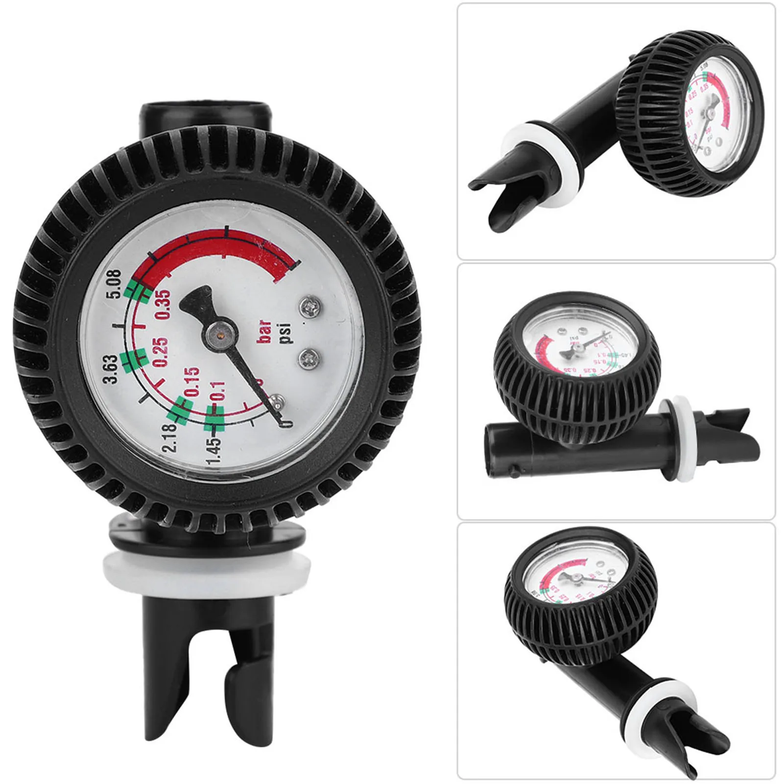 Air Pressure Gauge for Inflatable Kayak Boat Surfboard Pump Safety Barometer Inflatable Boat Pressure Gauge Air Pressure Gauge