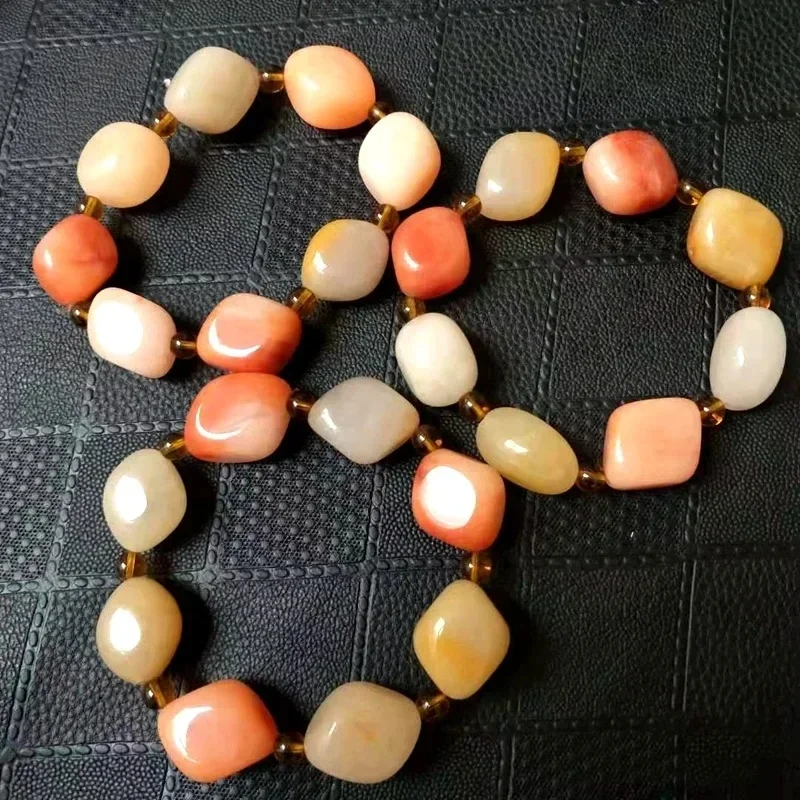 حقيقية الطبيعية الأبيض اليشم أساور جديدة عالية الجودة الذهب الحرير سوار مرصع باليشم جوهرة مادة البذور الخفيفة غرامة مجوهرات الإسورة مربع #5