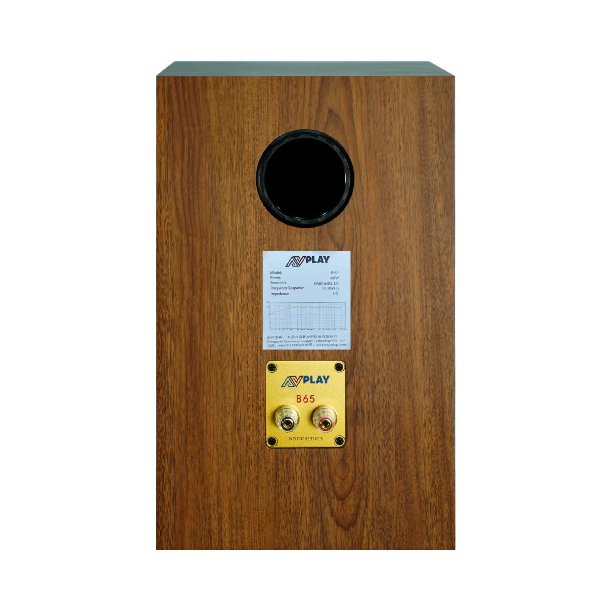 Oscar B-65 6.5 Inch 2-Way HiFi Bookshelf Speakers set with AB1-EL84I