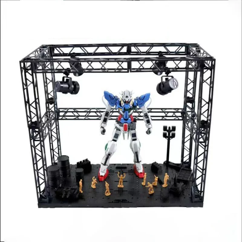 Toys, Models Display Stage Diy Seven-Colour Projection Ambient Lighting Assembly Stage Action Model Scene Restoration Display