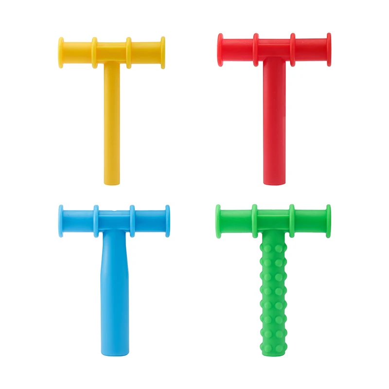 

4PCS Chewing Tubes Infant Kids Adult Speech Therapy Tools Oral Motor Talk-Tools Autism Sensory Toys Baby Teether Therapy Tool