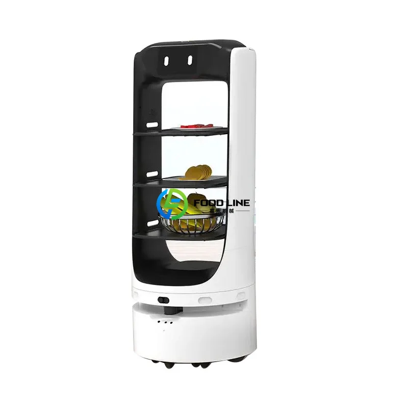 Intelligent Restaurant Delivery Robot Autonomous Obstacle Avoidance Food Serving Robot For Catering Hotel