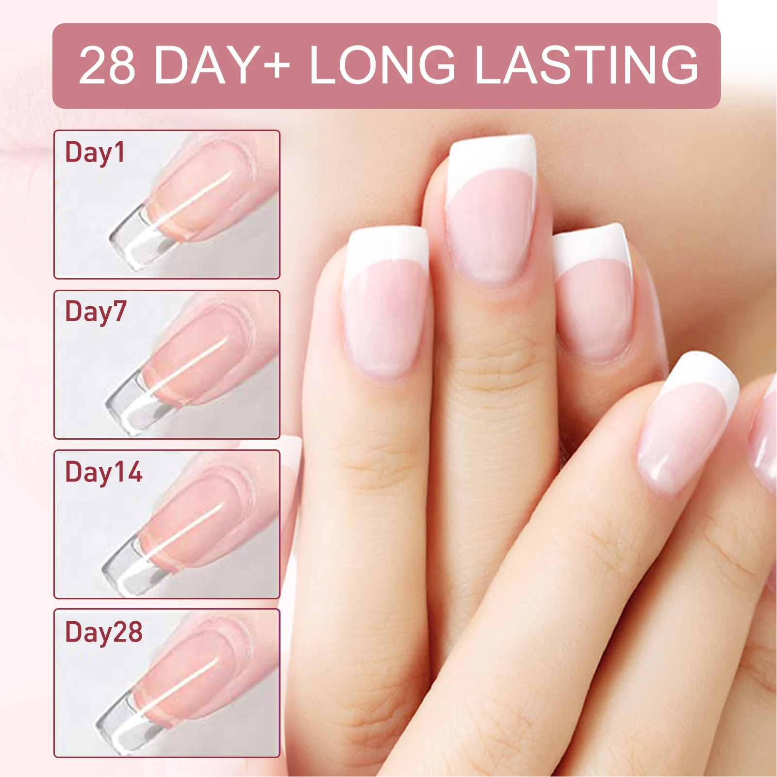 20Ml 10 Stuks Nagelverlenging Glasvezel Kit Vingerverzorging Reparatie Gel Cuttable Langdurige Anti Kraken Voor Thuissalon