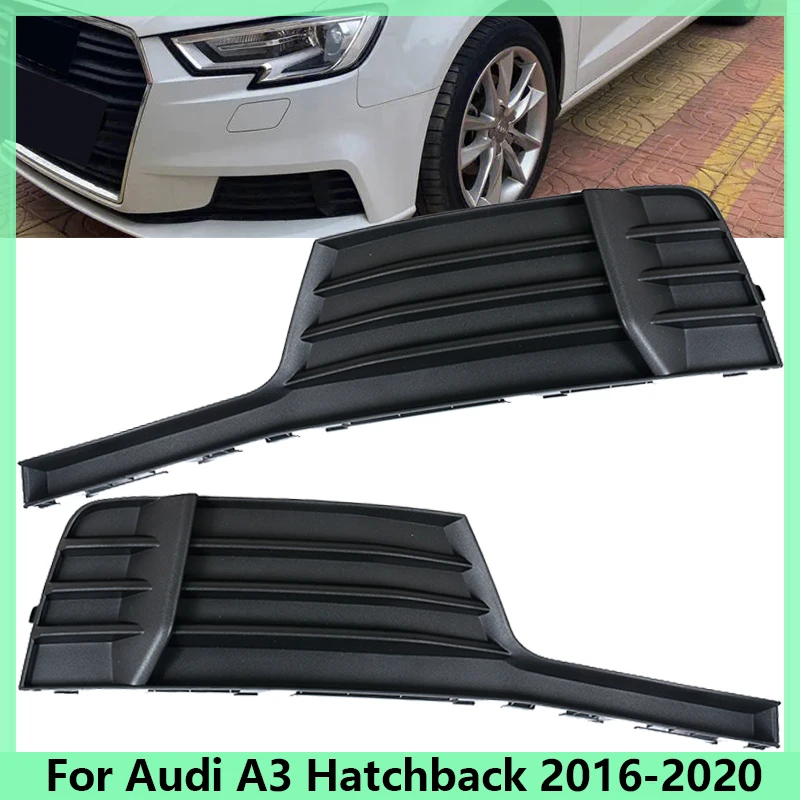 Fog Lamp Frame For Audi A3 Hatchback 2016-2020 Aggressive Model Front Bumper Light Cover Car Accessories 8V3807681AA  8V3807682M