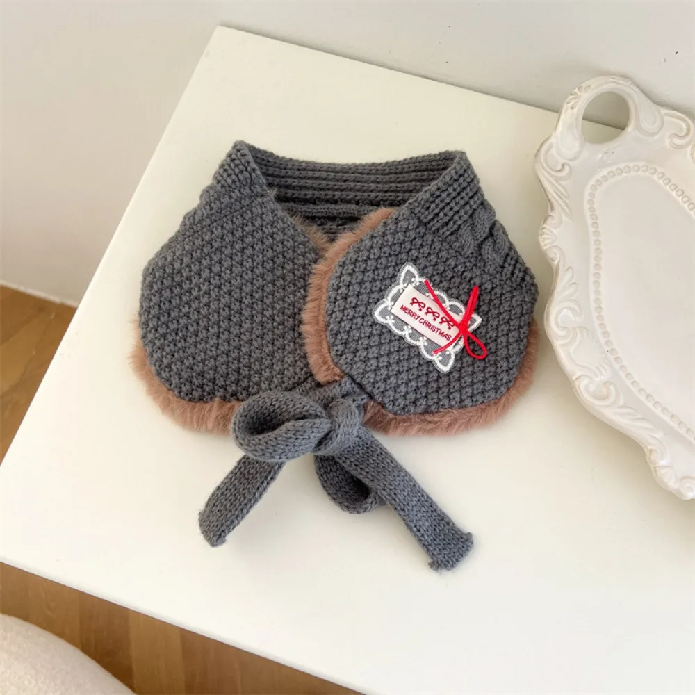 

Наушники с кружевной этикеткой, осенне-зимние детские наушники, ветрозащитный шарф для маленьких детей, многофункциональные утолщенные вязаные наушники