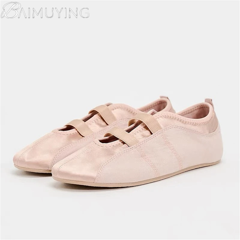 

Flats Ballet Shoes Women Sandals Casual Sneakers 2025 Spring New Brand Mary Jane Shoes for Woman Soft Sole Dress Sandalias Mujer