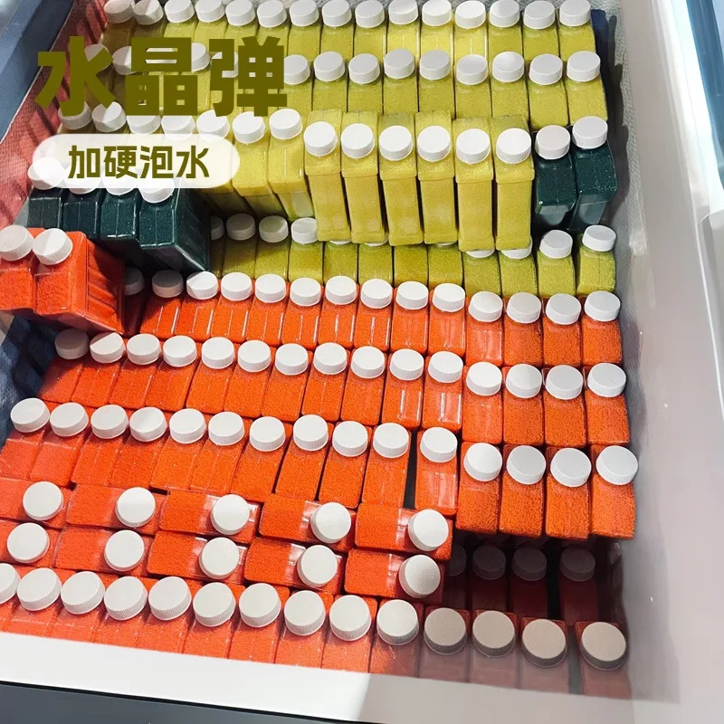 Diy arma de brinquedo com balas de água cristal solo contas de água lama decoração do casamento crescente bolas de água recarga blaster bala diy