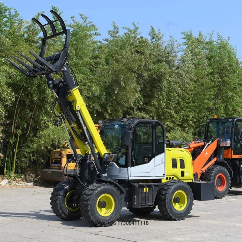 Loader 1600KG Multi Function Telescopic Arm Wheel Loader Euro 3 Euro 5 Engine Skid Steer Loader Cargadora