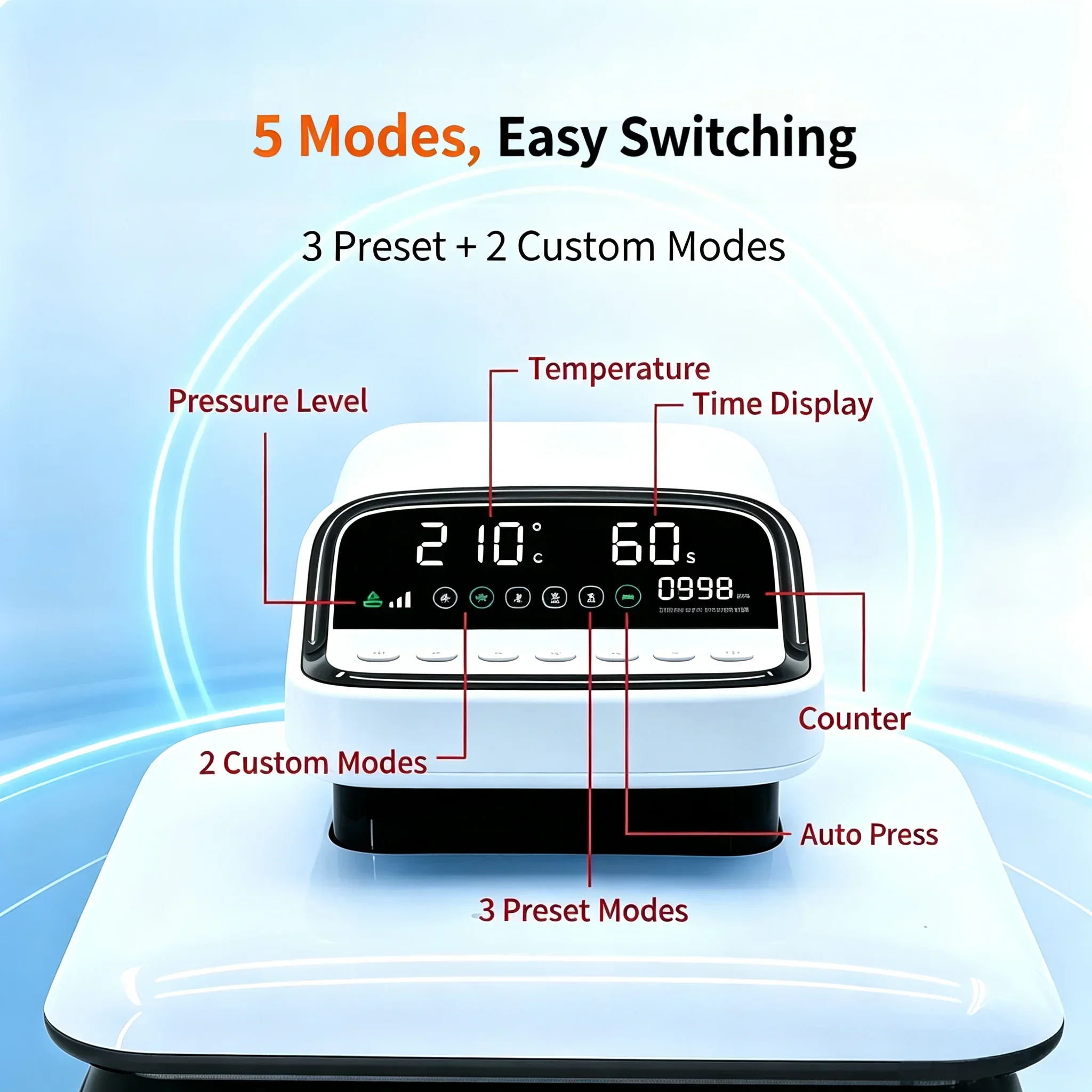 Auto Heat Press Machine Heats Up Fast and Evenly 15x15 Sublimation Heat Press Professional T-Shirt Press For DTF And HTV