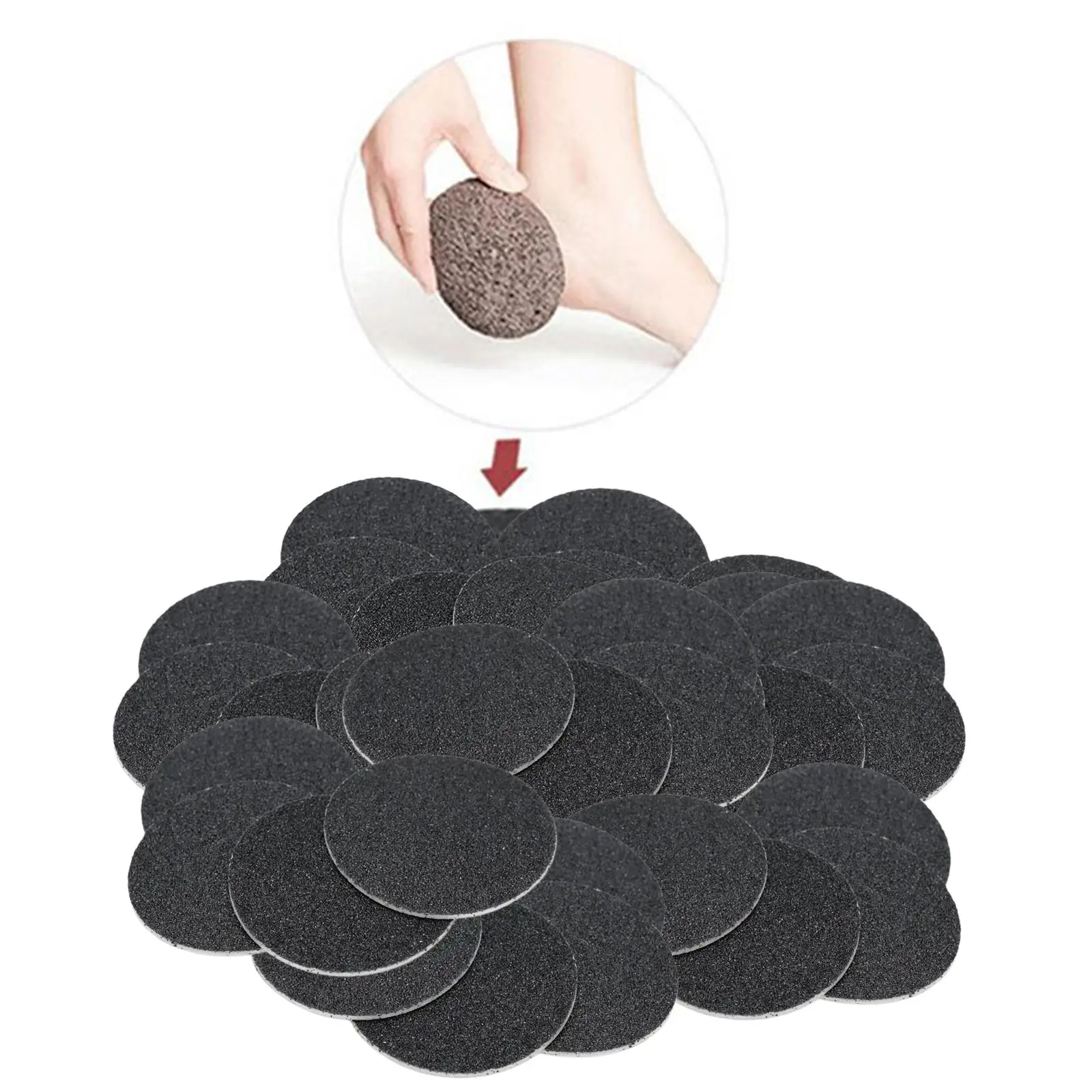 3x almofada de substituição de disco de lixa almofadas de recarga de grão automático para arquivos de raspa de pé elétrico