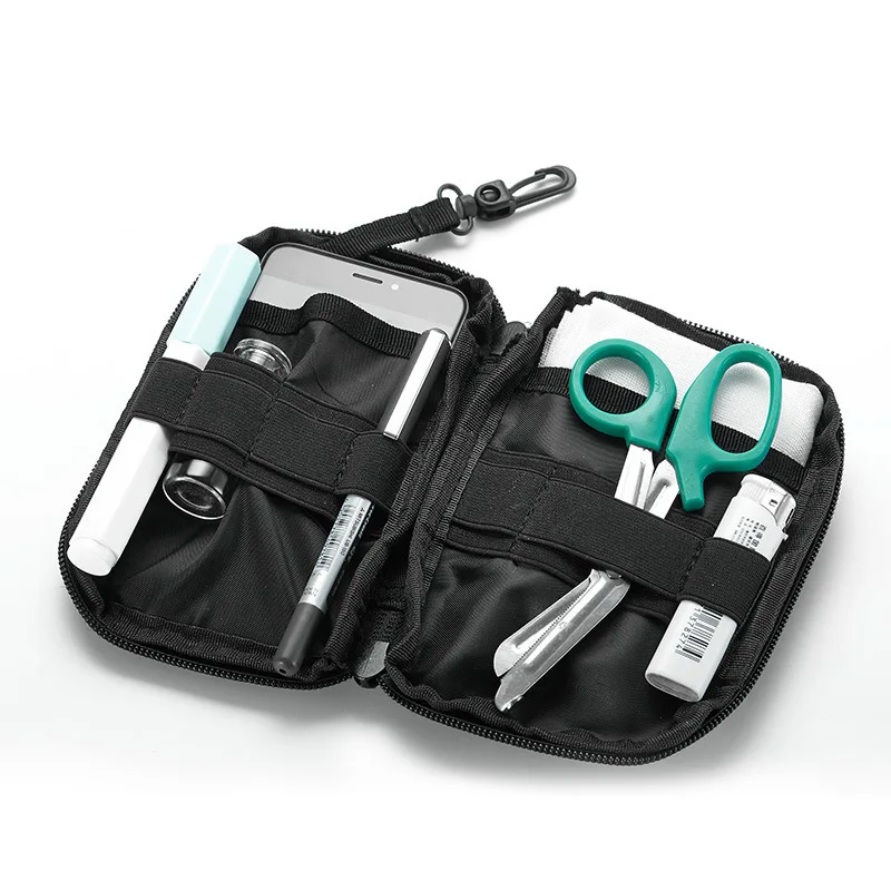 Tactical EDC Pocket Organizer Pouch Mini Small Tool Storage Bag Nylon Molle Utility Pouch for First Aid Kits Multitools view 6