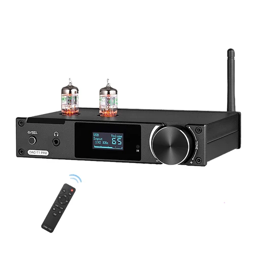 HiFi Bluetooth 5.0 밸브 튜브 프리 앰프 COAX/OPT 디지털-아날로그 변환기 USB DAC 스피커 수신기 헤드폰 앰프