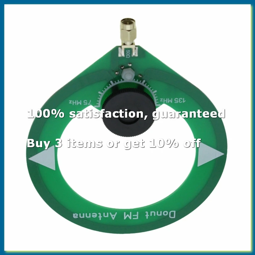 Donut FM Antenna 75M-135MHz FM Antenna SMA Male Interface Mini Loop Antenna-DTA9