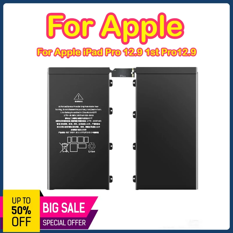 

Сменный аккумулятор pro12.9 10307 мАч для Apple iPad Pro 12.9 1st Pro12.9 A1584 A1652 A1577