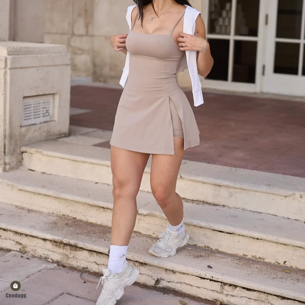 Pad Bodysuit Women Anti Shorts - огляд і ціна Yoga Fitness Dress