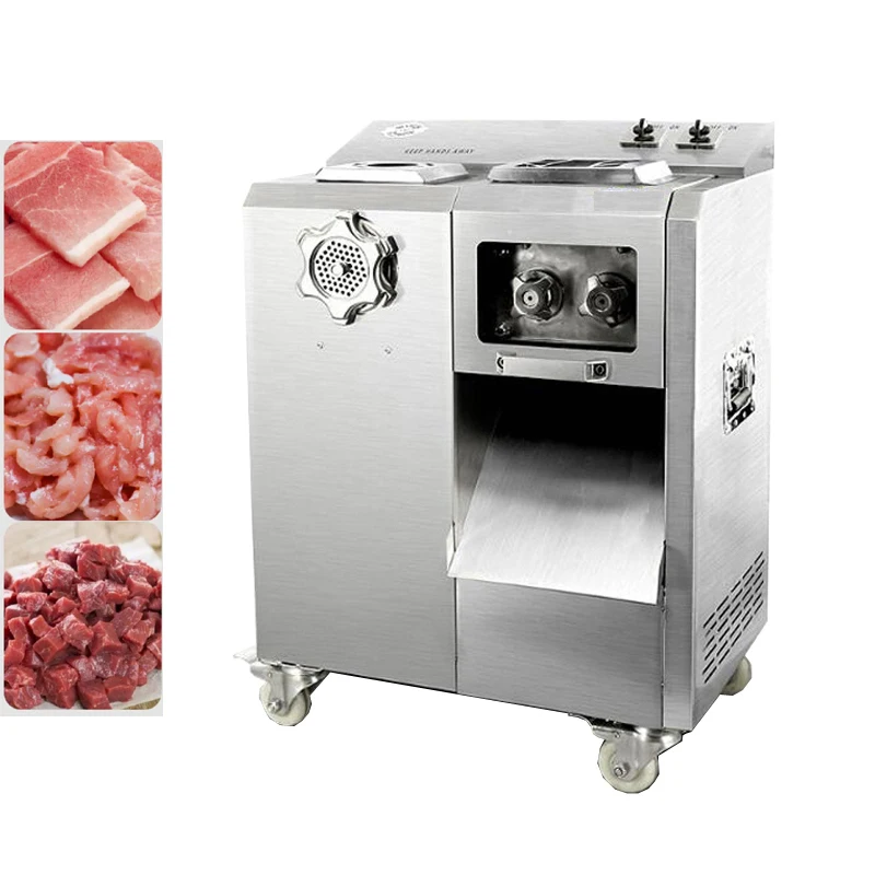 

Commercial Meat Grinder Machine Vertical Electric Meat Slicer Meat Cutting Machine Large Power Enema Machine 2200W