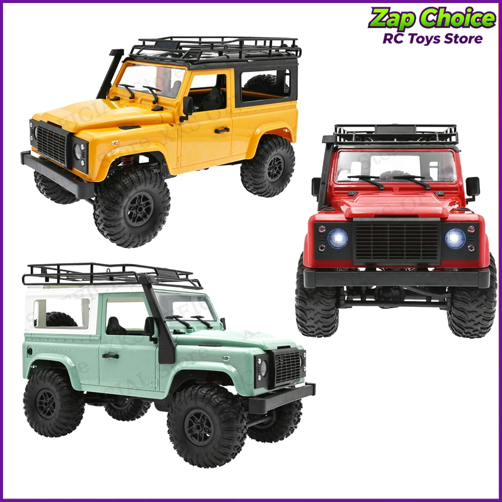 Mangniu MN90 1/12 D90 4WD coche eléctrico RC 2,4G luces LED de trabajo neumáticos antideslizantes camión todoterreno juguete para regalo para niño adulto