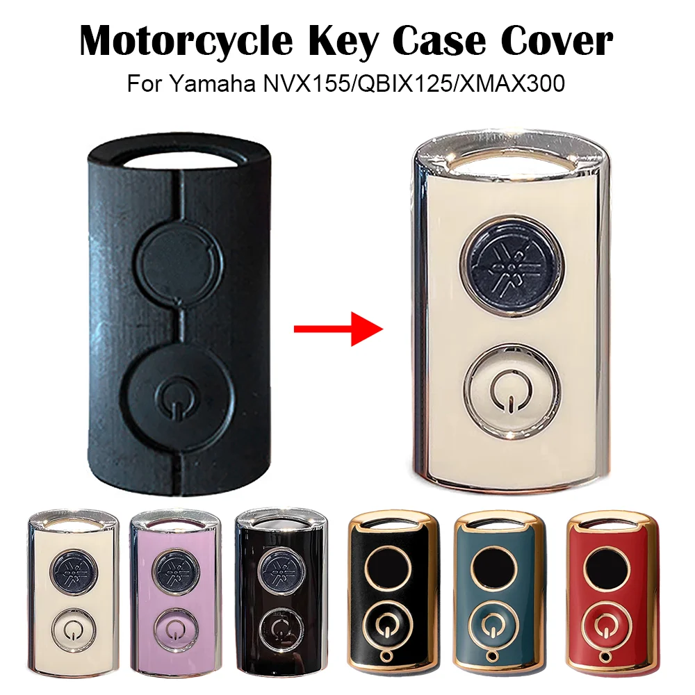 

Motorcycle Key Protector Anti-Drop Car Key Cover Case Shell Car Accessories for Yamaha Nmax NVX155 QBIX125 XMAX300 AEROX JAUNS