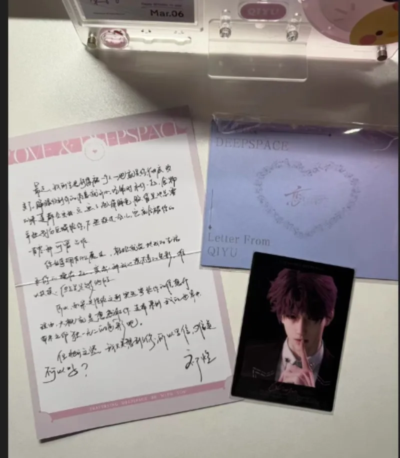 

Аниме Love and Deepspace Xavier Sylus Rafayel Zayne Косплей Мультяшная открытка Рукописная открытка для сообщений Дисплей Талисман Орнамент