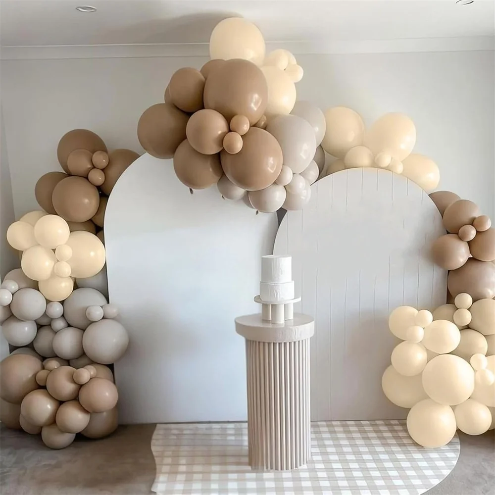 40 قطعة من بالونات الخريف الملونة المحروقة باللون البرتقالي العاري البني المعدني بالونات الشمبانيا لخريف الخريف وزينة حفلات عيد الشكر #6