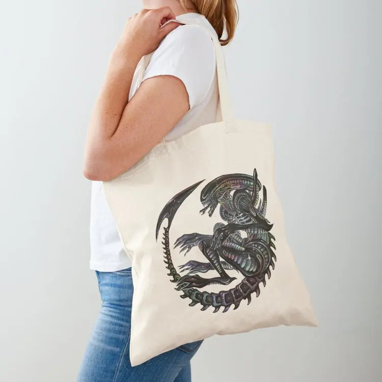 

Dark Alien Tote Bag Canvas Women's bag personalized tote Gift bag
