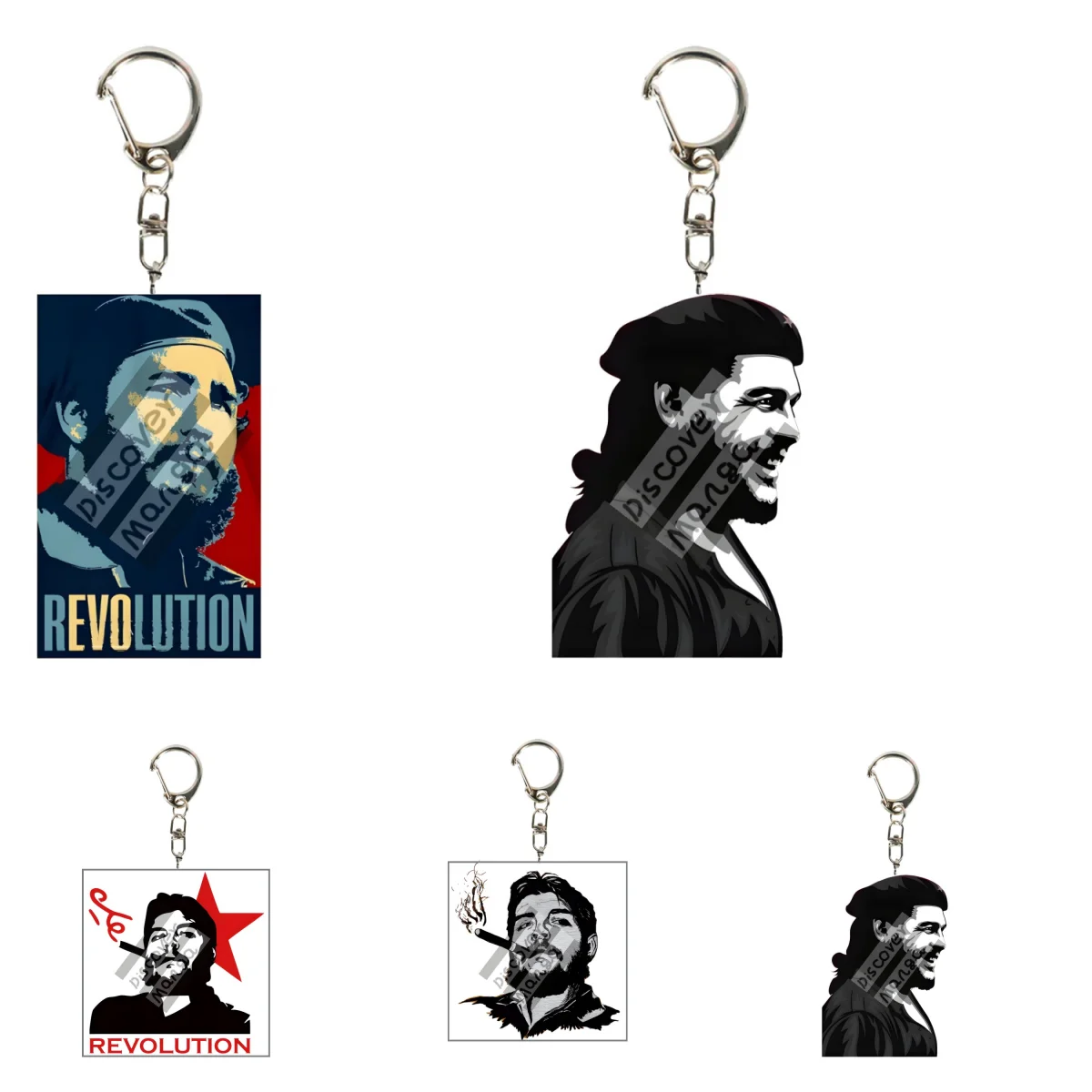 6cm anime cuba herói fidel castro acrílico chaveiro modelo cosplay charme personagens ornamento acessórios bens fã coleção presentes