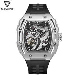 2024 Automatic Watch For Mens Brand Mark Fairwhale Fashion The Great Wall Design Watch Sports Tonneau Mechanical Wristwatch Mans