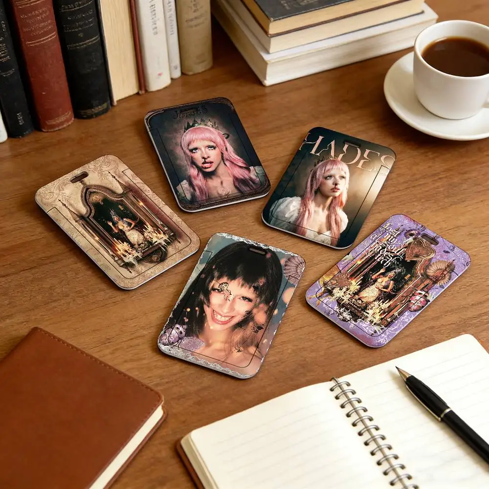 Singer Melanie Martinez Hades 2026  Lanyard Pull Back Clip Holder and Card Holder Rotating Back ID Card Family Gift